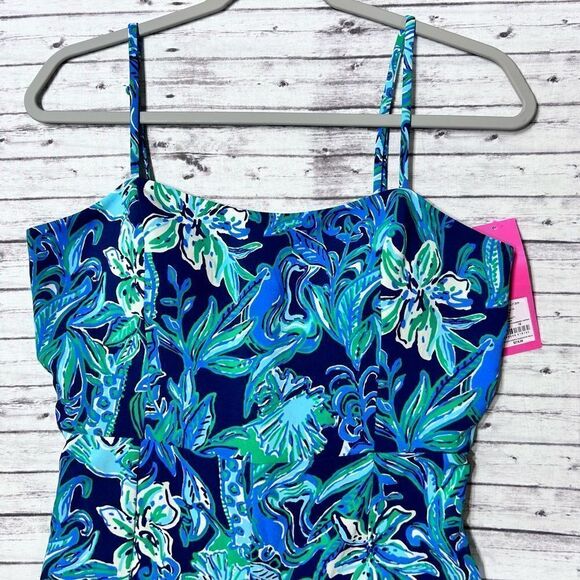Lilly Pulitzer Nila Jumpsuit Take It Or Leaf It Engineered - Picture 5 of 11